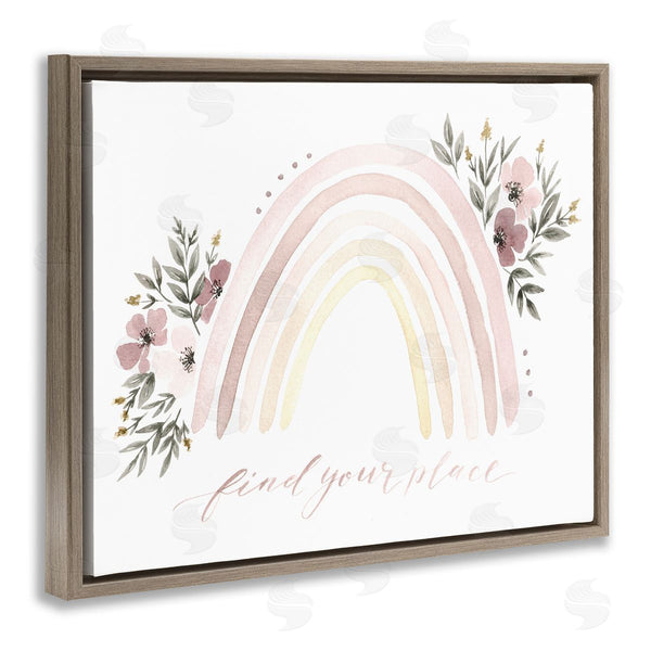 Stupell Industries Ella Grace Designs | Find Your Place Floral Rainbow