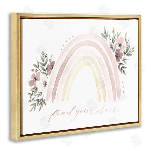Stupell Industries Ella Grace Designs | Find Your Place Floral Rainbow