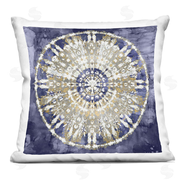 stupell industries Ellie Roberts | Blue Boho Medallion Pattern Printed Throw Pillow