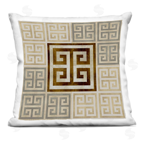 stupell industries Ellie Roberts | Chic Greek Key Pattern Printed Throw Pillow