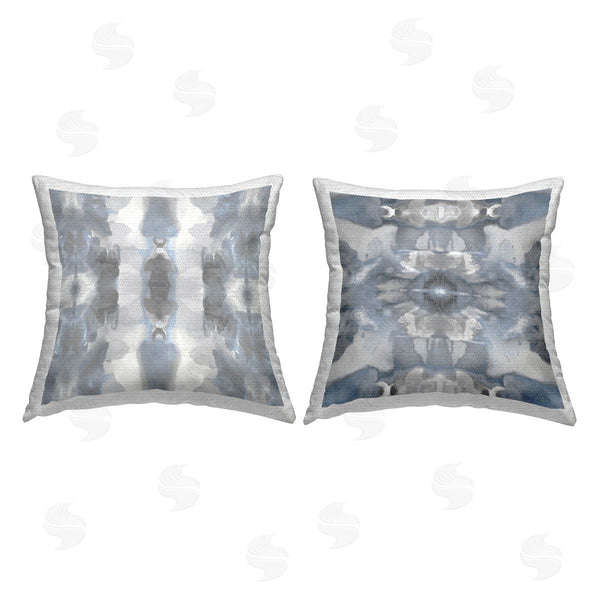 Stupell Industries Ellie Roberts | Grey Boho Abstract Pattern Printed Throw Pillow Set