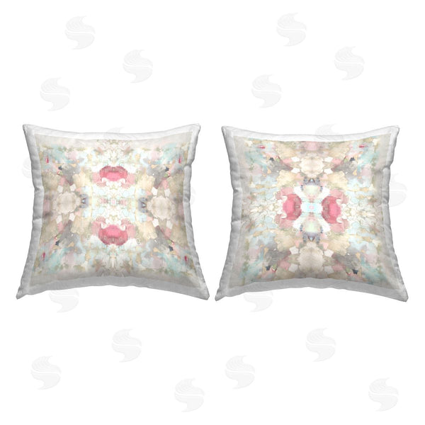 stupell industries Ellie Roberts | Pastel Soft Geometric Shapes Printed Throw Pillow Set