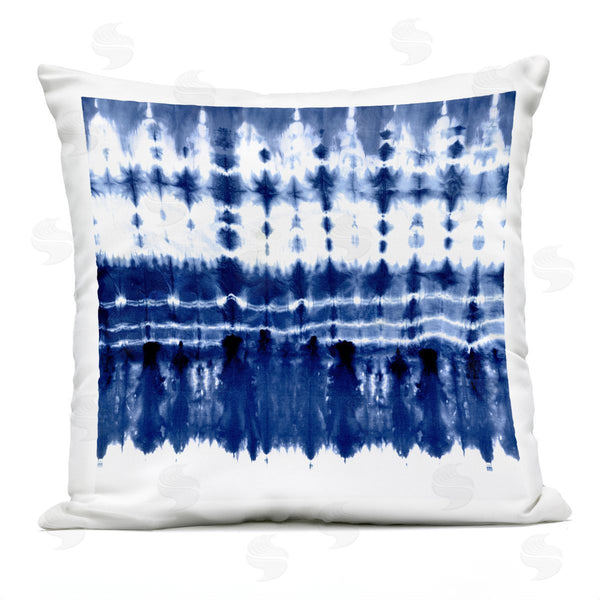 Stupell Industries Ellie Roberts | Vivid Blue Boho Ikat Printed Throw Pillow