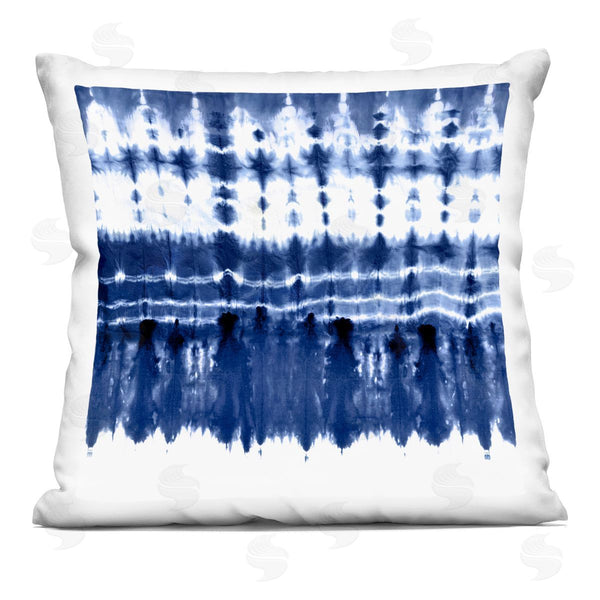 stupell industries Ellie Roberts | Vivid Blue Boho Ikat Printed Throw Pillow