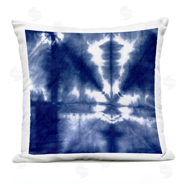 Stupell Industries Ellie Roberts | Vivid Blue Tie Dye Pattern Printed Throw Pillow
