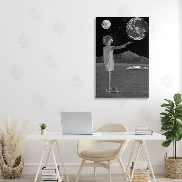 Stupell Industries Elo Marc | On A Mission Retro Space Wall Art