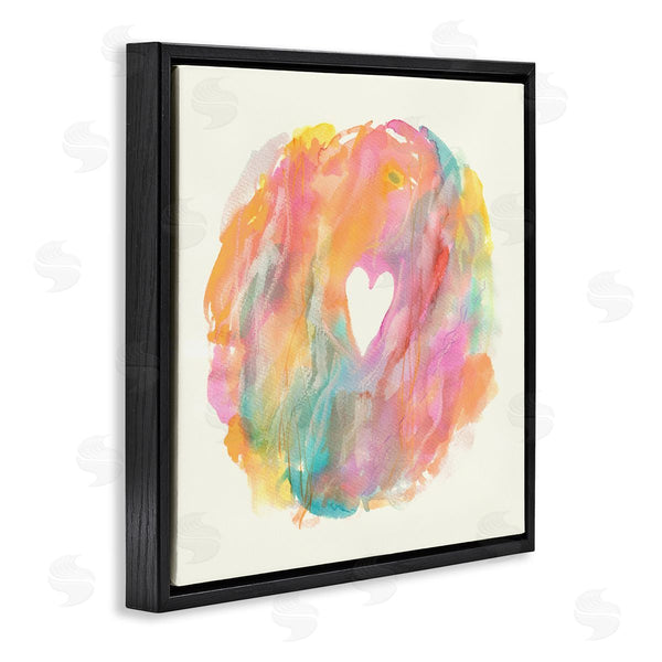 Stupell Industries Elvira Errico | Abstract Heart Fluid Mixed Pastels