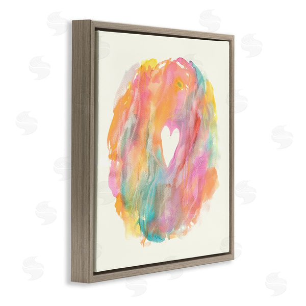 Stupell Industries Elvira Errico | Abstract Heart Fluid Mixed Pastels