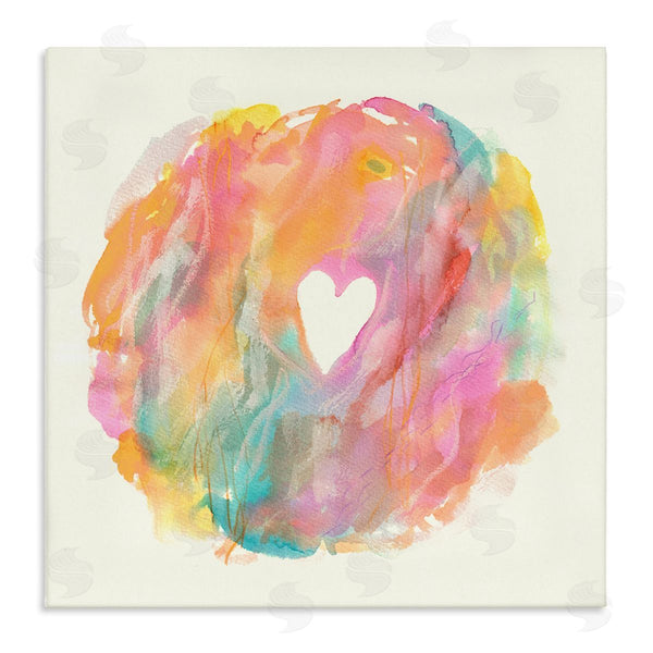 stupell industries Elvira Errico | Abstract Heart Fluid Mixed Pastels