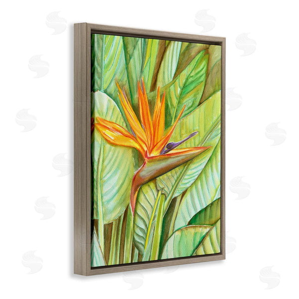 Stupell Industries Elvira Errico | Bird Of Paradise Flower Leaf Petals Blooming Wall Art