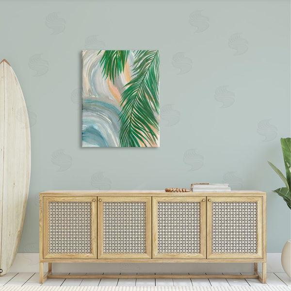 Stupell Industries Elvira Errico | Tropical Palm Tree Leaves Close Up Swirl Pattern Wall Art