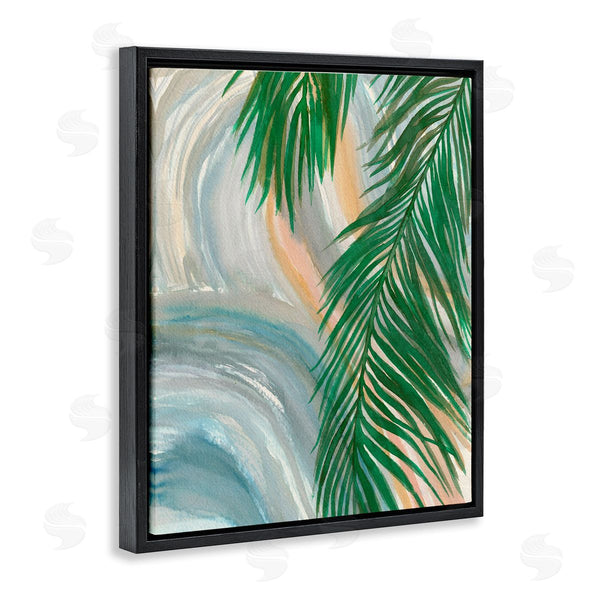 Stupell Industries Elvira Errico | Tropical Palm Tree Leaves Close Up Swirl Pattern Wall Art