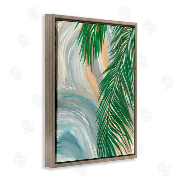 Stupell Industries Elvira Errico | Tropical Palm Tree Leaves Close Up Swirl Pattern Wall Art