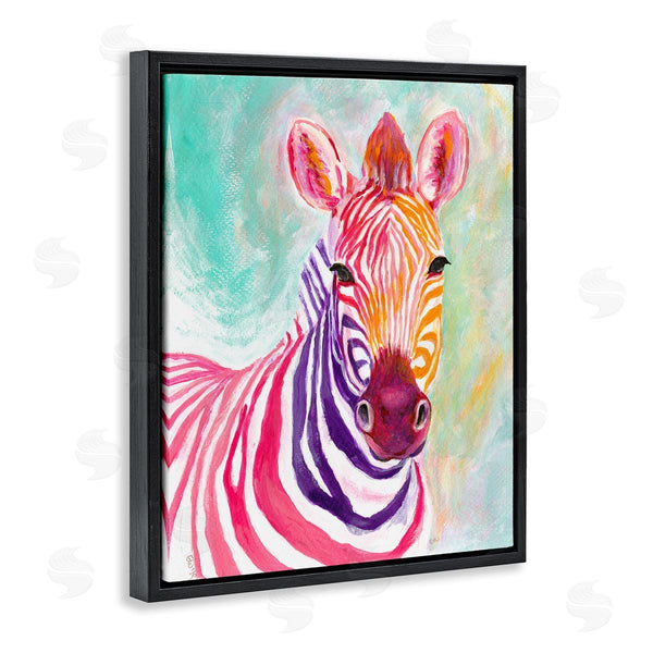Stupell Industries Elvira Errico | Warm Tone Zebra Stripes Safari Animal Portrait