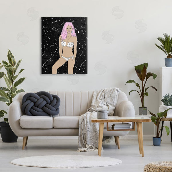Stupell Industries Emanuela Carratoni | Moon Girl Constellations Wall Art
