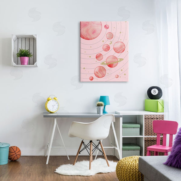 Stupell Industries Emanuela Carratoni | Pink Glam Solar System Wall Art