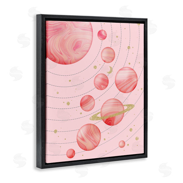Stupell Industries Emanuela Carratoni | Pink Glam Solar System Wall Art