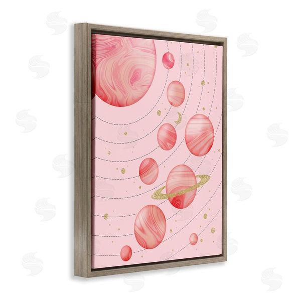 Stupell Industries Emanuela Carratoni | Pink Glam Solar System Wall Art