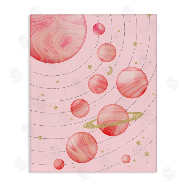 stupell industries Emanuela Carratoni | Pink Glam Solar System Wall Art