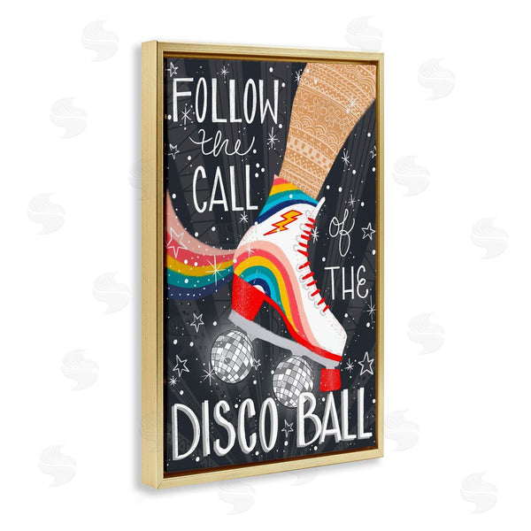 Stupell Industries Emiko Rainbow | Follow The Call Of Disco Ball