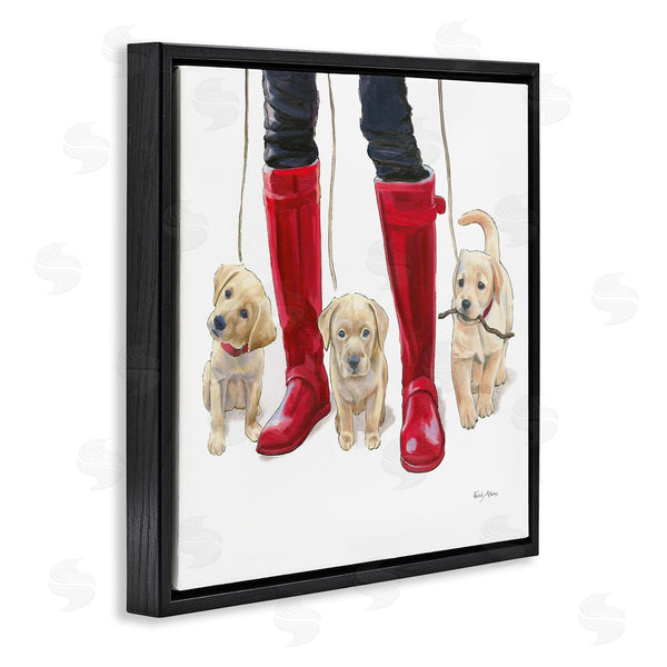 Stupell Industries Emily Adams | Puppies And Rain Boots