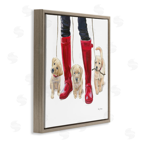 Stupell Industries Emily Adams | Puppies And Rain Boots