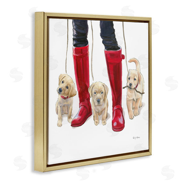 Stupell Industries Emily Adams | Puppies And Rain Boots