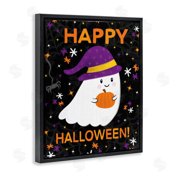 Stupell Industries Emily Cromwell | Happy Halloween Happy Ghost Wall Art