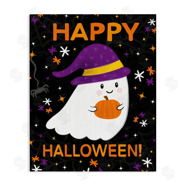 stupell industries Emily Cromwell | Happy Halloween Happy Ghost Wall Art