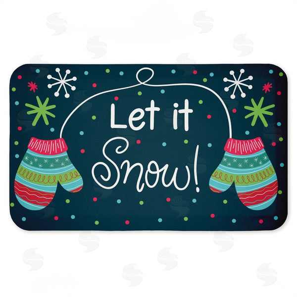 stupell industries Emily Cromwell | Let It Snow Mittens Anti-Fatigue Mat