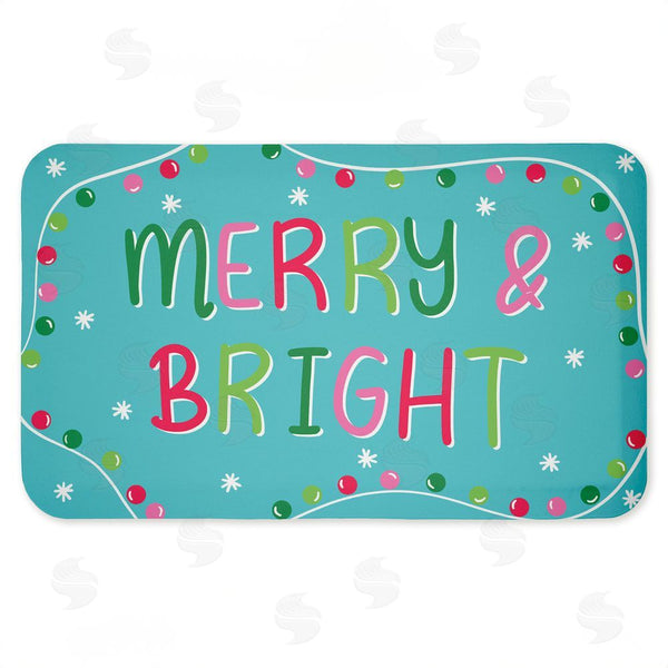 stupell industries Emily Cromwell | Merry & Bright with Baubles Anti-Fatigue Mat