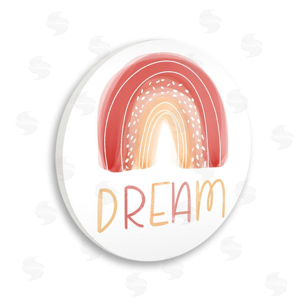 stupell industries Emily Cromwell | Orange Red Dream Rainbow Whimsical Lines Abstract Dots Wall Art