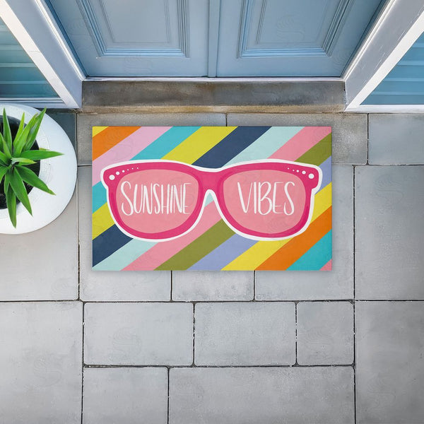 Stupell Industries Emily Cromwell | Sunshine Vibes Sunglasses Non-Woven Door Mat