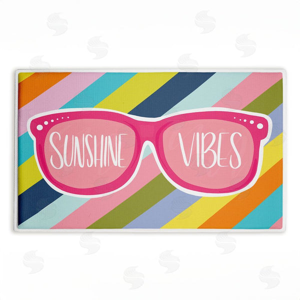 stupell industries Emily Cromwell | Sunshine Vibes Sunglasses Plush Bath Mat