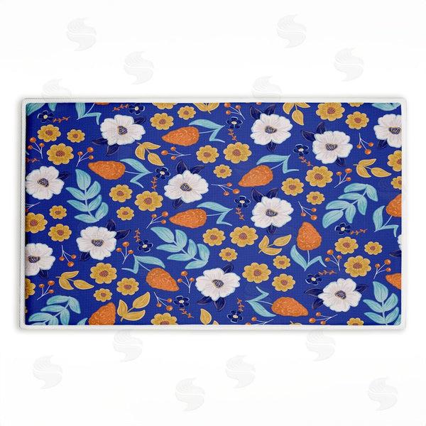 stupell industries Emily Cromwell | Welcoming Summer Blooms Plush Bath Mat