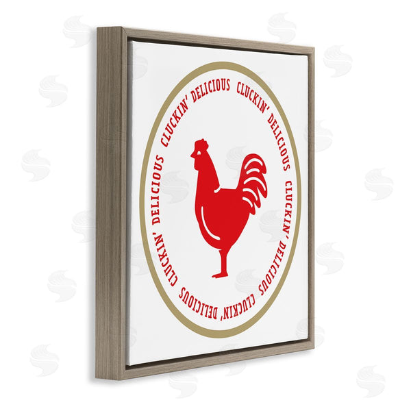 Stupell Industries Emily Dumas | Cluckin' Delicious Phrase Wall Art
