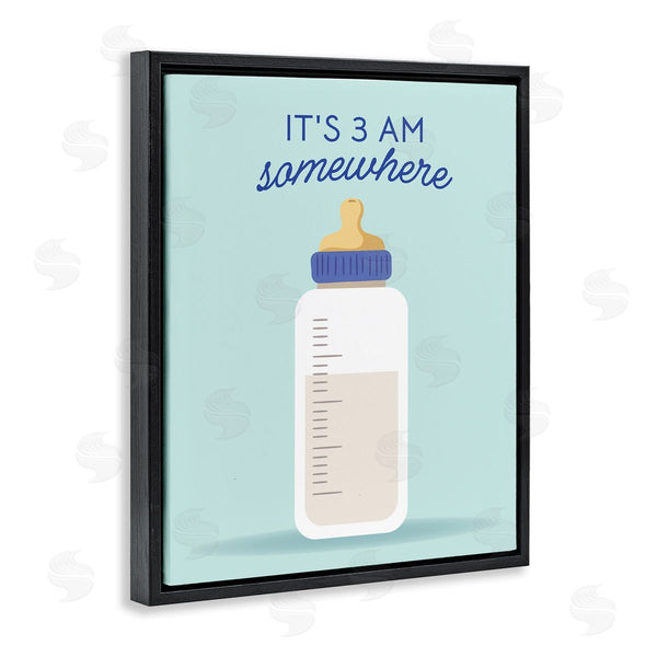 Stupell Industries Emily Dumas | It's 3am Somewhere Phrase Wall Art