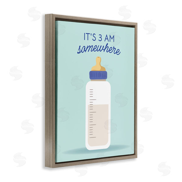 Stupell Industries Emily Dumas | It's 3am Somewhere Phrase Wall Art