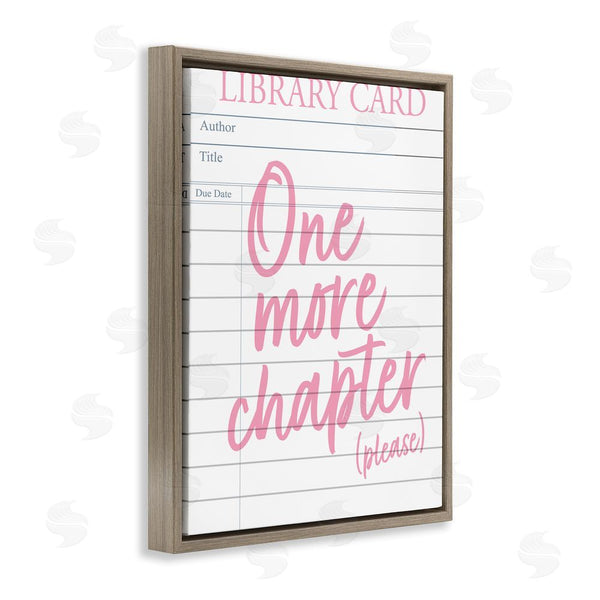Stupell Industries Emily Dumas | One More Chapter Please Wall Art