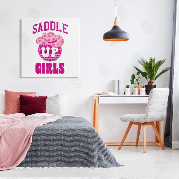 Stupell Industries Emily Dumas | Saddle Up Girls Phrase Wall Art