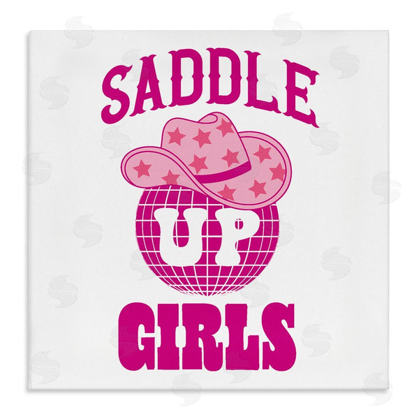 stupell industries Emily Dumas | Saddle Up Girls Phrase Wall Art