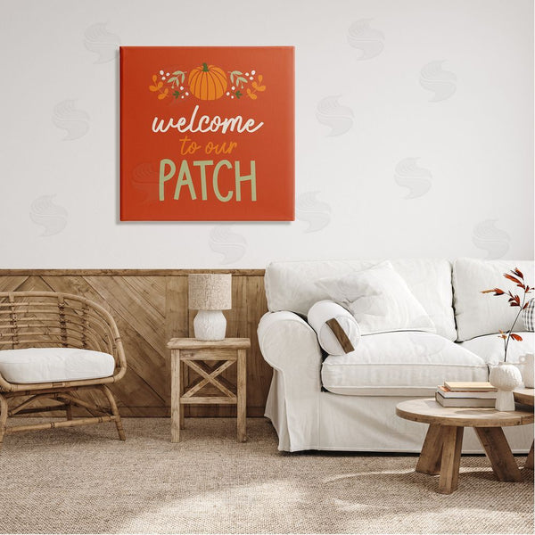 Stupell Industries Emily Dumas | Welcome Pumpkin Patch Phrase Wall Art