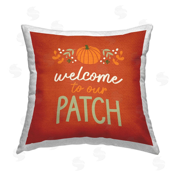 Stupell Industries Emily Dumas | Welcome Pumpkin Patch Printed Throw Pillow