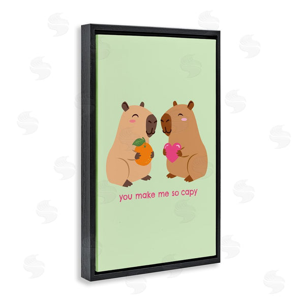 Stupell Industries Emily Dumas | You Make Me So Capy Wall Art