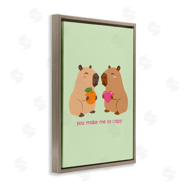 Stupell Industries Emily Dumas | You Make Me So Capy Wall Art