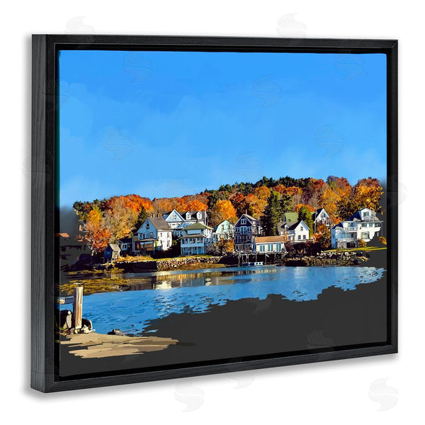 Stupell Industries Emily Kalina | Autumn Lake Dock Foliage Wall Art