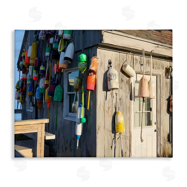 stupell industries Emily Kalina | Island Hut Beach Buoy