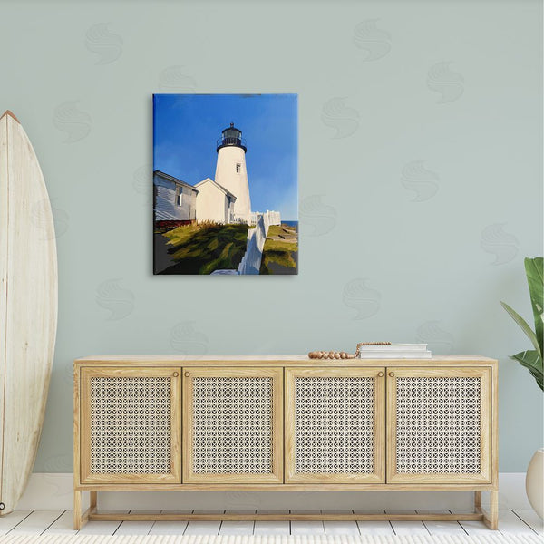 Stupell Industries Emily Kalina | Lighthouse Ocean Beach View Wall Art