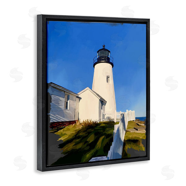 Stupell Industries Emily Kalina | Lighthouse Ocean Beach View Wall Art