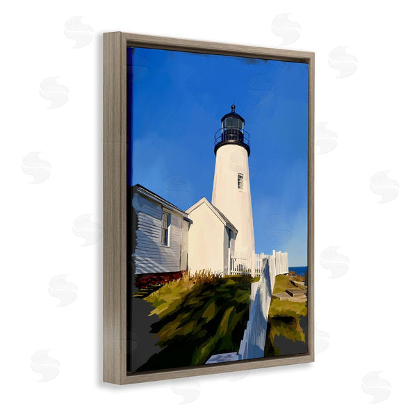 Stupell Industries Emily Kalina | Lighthouse Ocean Beach View Wall Art